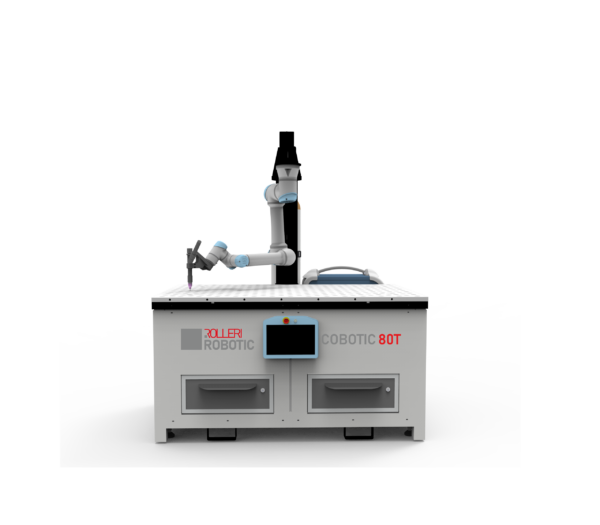 Tig welding robot_Tig welding cell COBOTIC 80T front view_Rolleri Robotic